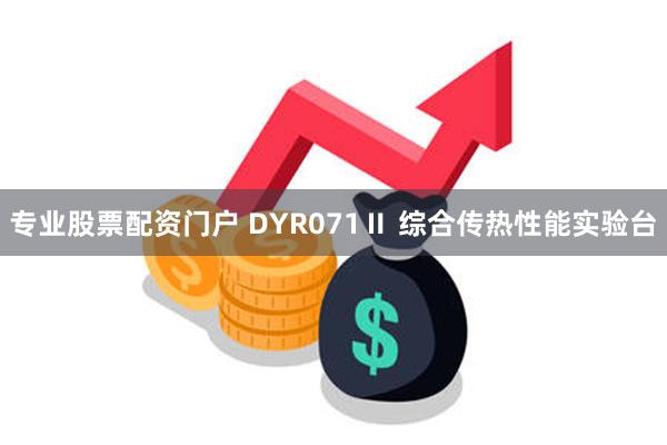 专业股票配资门户 DYR071Ⅱ 综合传热性能实验台