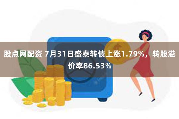 股点网配资 7月31日盛泰转债上涨1.79%，转股溢价率86.53%