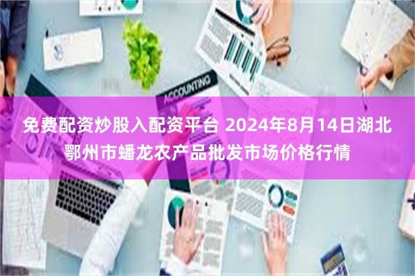 免费配资炒股入配资平台 2024年8月14日湖北鄂州市蟠龙农产品批发市场价格行情